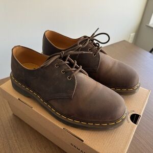 Dr. Martens Men's 1461 Crazy Horse Leather Oxford Shoes - Brown US Size 10